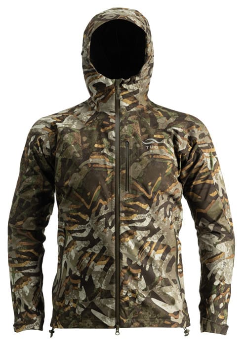 Ballistic Storm Jacket front facing with hood product photo