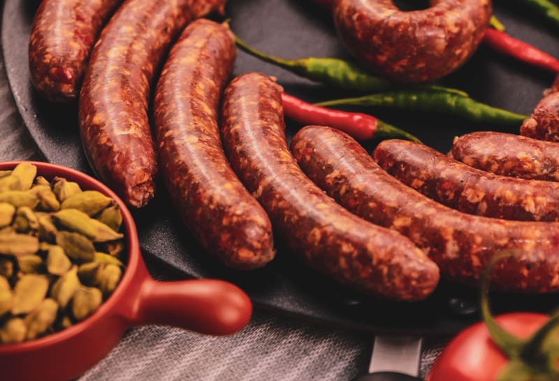 venison brats before being cooked