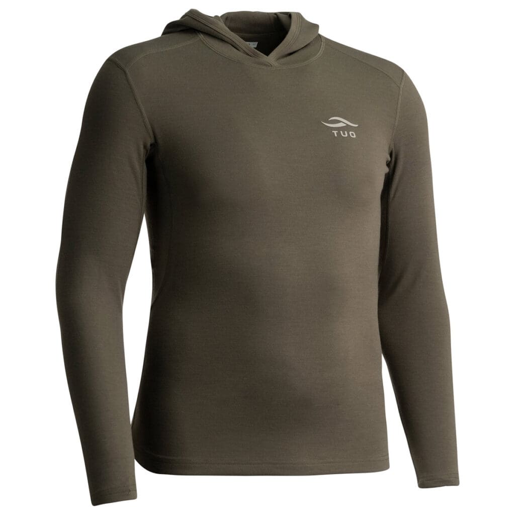 Kinetic Merino 150 Hoodie Deadfall right facing