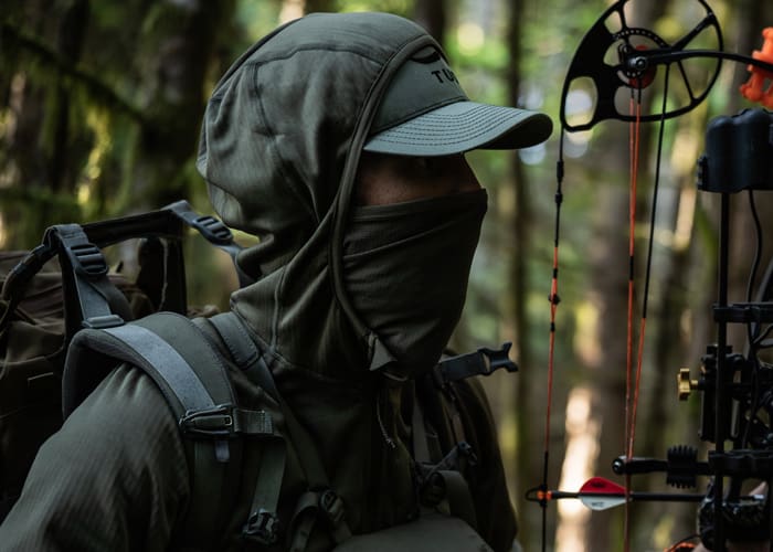 Folcrum Hoodie hood and facemask field photo