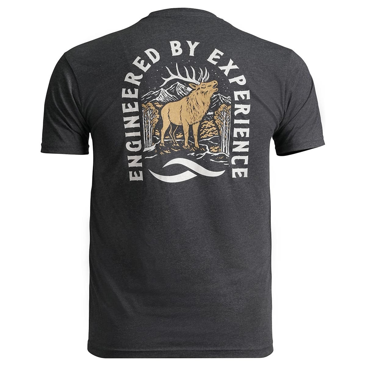 TUO Arch Elk Tee in black back view
