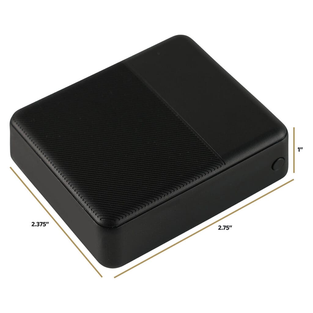 TUO 7.7V Compact 5000mAh Power Bank dimensions
