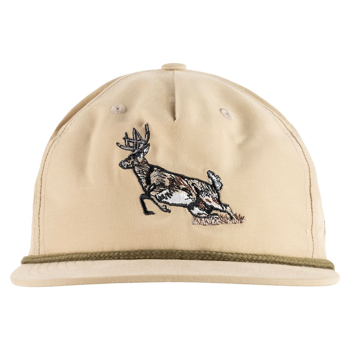 TUO Whitetail Embroidered Hat in sand front facing